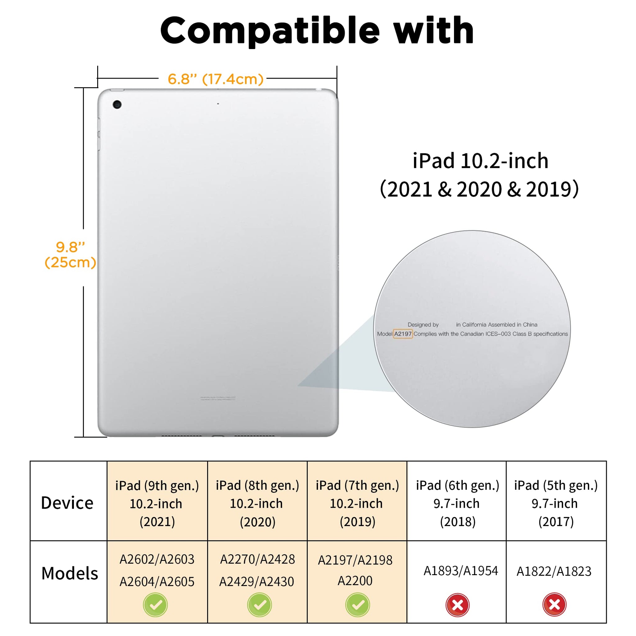 iPad 10,2"(2019/2020/2021)