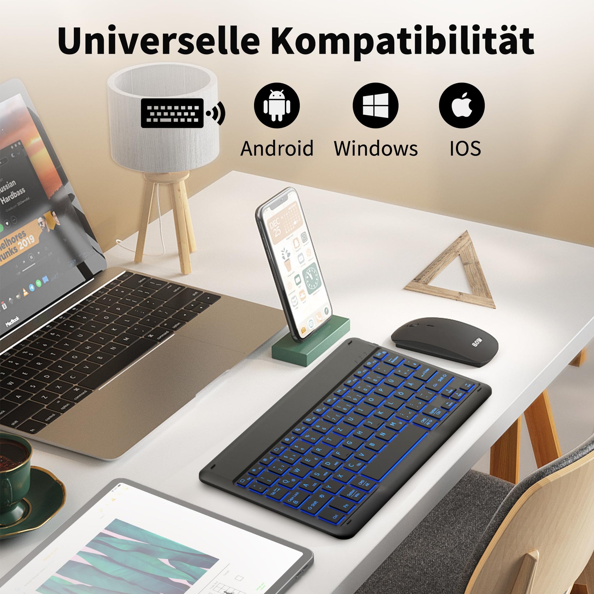 Hintergrundbeleuchtung des Tastaturgehäuses