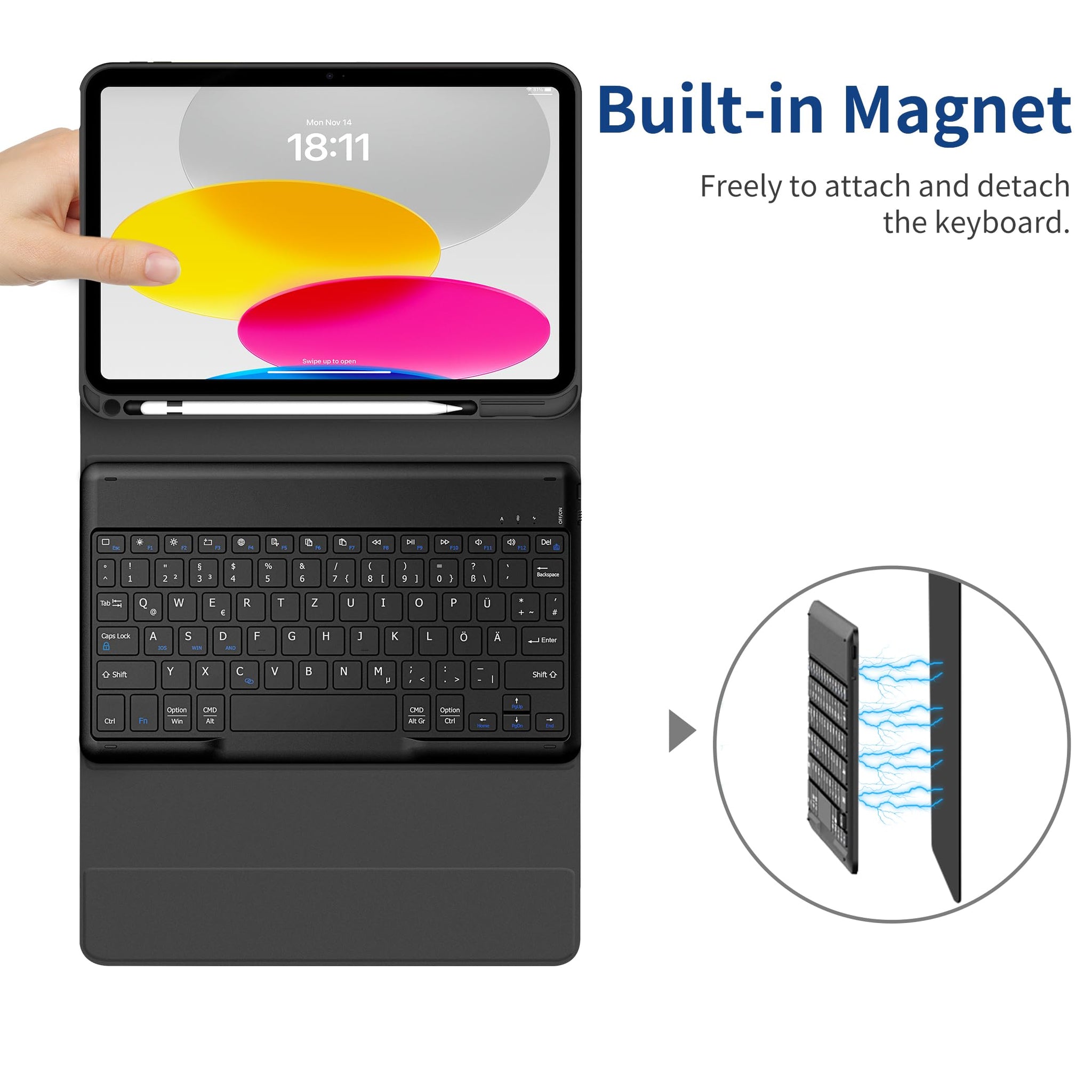 EasyAcc Tastaturhülle iPad 10