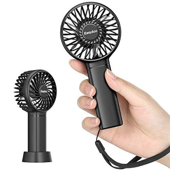 EasyAcc 3350mAh Mini Handheld Fan -Black